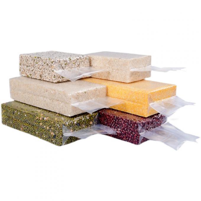 खाद्य औद्योगिक उपयोग के लिए विभिन्न अनाज प्रिंट पुनर्नवीनीकरण ऑफसेट सतह के साथ अनुकूलित पारदर्शी वैक्यूम बैग 2