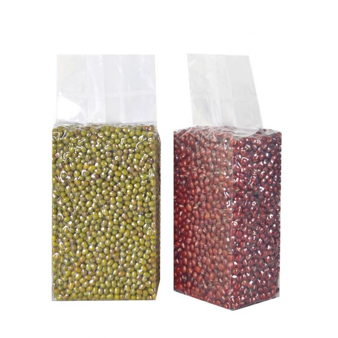 खाद्य औद्योगिक उपयोग के लिए विभिन्न अनाज प्रिंट पुनर्नवीनीकरण ऑफसेट सतह के साथ अनुकूलित पारदर्शी वैक्यूम बैग 1