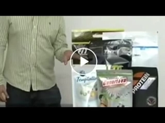 कस्टम प्रिंटेड डॉयपैक बैग बेवरेज बॉटल शेप्ड नोजल एल्युमिनियम फॉयल स्टैंड अप टोंटी पाउच