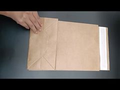 Virgin Pulp Natural Brown Side Gusset Kraft Paper Bag For Gift Packaging