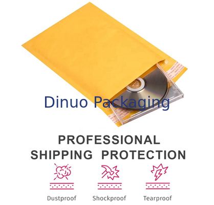Various Sizes Kraft Bubble Mailers Durable 60-180gsm Thickness for Customer Requirements