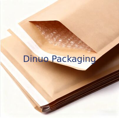 Biodegradable Kraft Mailing Bag Padded Mailer Wrap Bubble Envelope Compostable Waterproof Logistic Packaging Bag