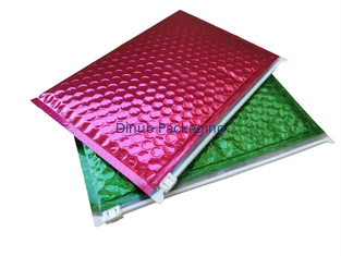 Red Shinny A3 Metallic Foil Padded Envelope Mailers Standard Pack Zipper Bubble Bag