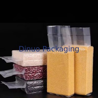 विविध अनाज प्रिंट के साथ पारदर्शी वैक्यूम बैग