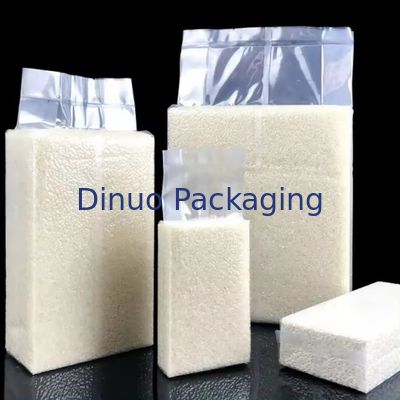 विविध अनाज प्रिंट के साथ पारदर्शी वैक्यूम बैग