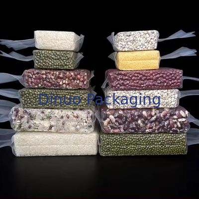 विविध अनाज प्रिंट के साथ पारदर्शी वैक्यूम बैग