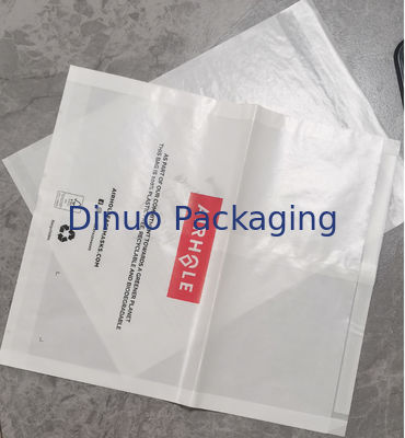 मुद्रित 40gsm कस्टम पेपर बैग के साथ साइड गसेट