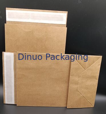 Virgin Pulp Natural Brown Side Gusset Kraft Paper Bag For Gift Packaging