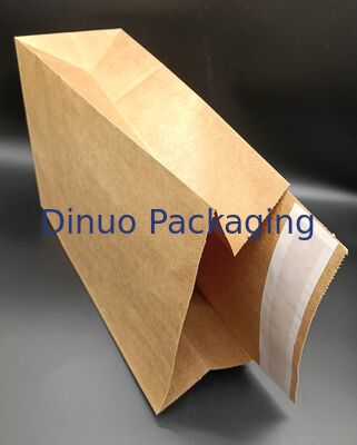 Virgin Pulp Natural Brown Side Gusset Kraft Paper Bag For Gift Packaging
