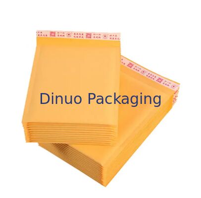 Self-sealing Kraft Bubble Mailers Made with Low Density Polyethylene Inner Materials Customized Logo Offering Mailing Solutions