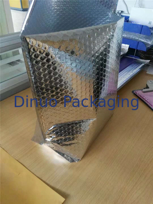 बड़ी मात्रा में धातुई बबल मेलर्स सिल्वर 145x210 मिमी # सी एल्युमिनियम फॉयल रिंकल रेसिस्टेंट स्टैंड अप