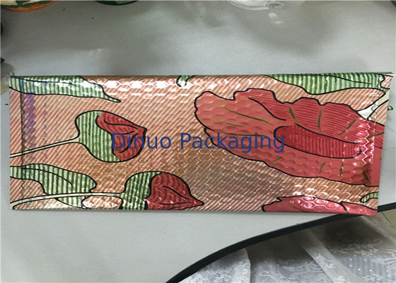रंगीन मुद्रित धातुई बुलबुला अटे बैग का आकार 1 / 7.25 "X12" अवकाश बुलबुला मेलर