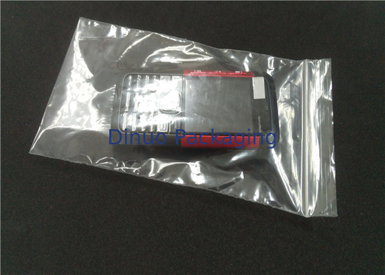कस्टम मुद्रित विरोधी स्थैतिक पीई प्लास्टिक बैग Ziplock शीर्ष के साथ पनरोक विरोधी धूल