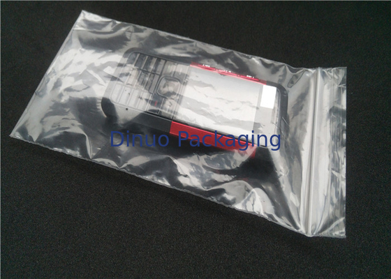 कस्टम मुद्रित विरोधी स्थैतिक पीई प्लास्टिक बैग Ziplock शीर्ष के साथ पनरोक विरोधी धूल
